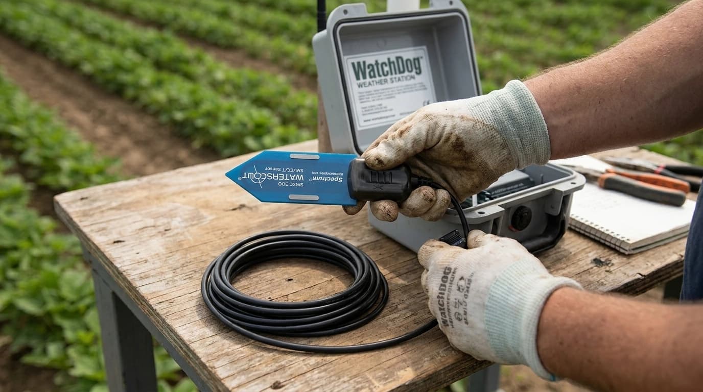 WaterScout SMEC300 senzor VWC, EC și temperatură, 6,1 m